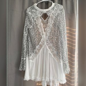 Free People Secret Origins Lace Tunic